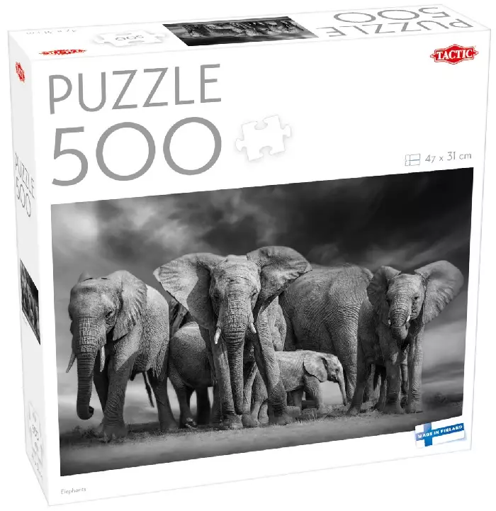 Palapeli Elephants - 500 biter puslespill - 6416739606835 - 1
