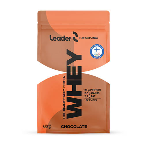 Leader Whey Suklaa Heraproteiinijauhe - Proteiinijauheet - 6430067846695 - 1