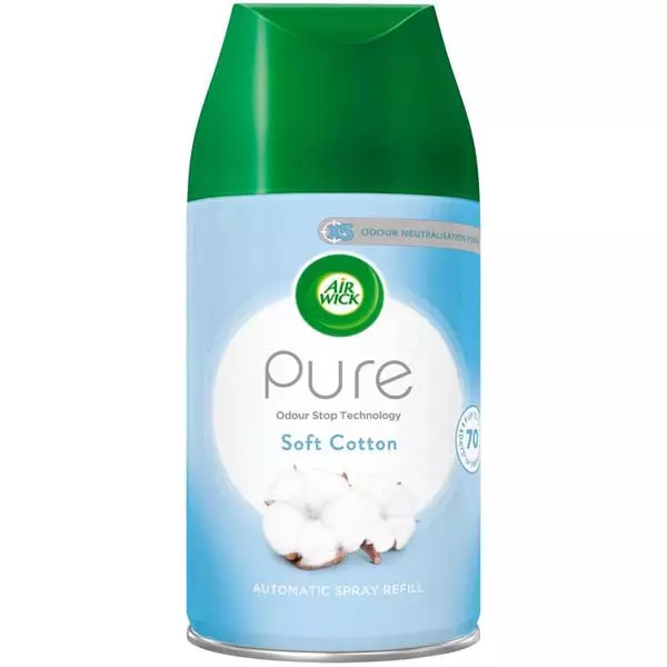 Ilmanraikastin Täyttöpullo AirWick FM Pure Soft Cotton - Huonetuoksut ja raikastimet - 5714970000865 - 1