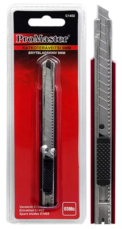 Katkoteräveitsi 9mm Promaster - Sahat, veitset ja viilat - 6420286814025 - 1