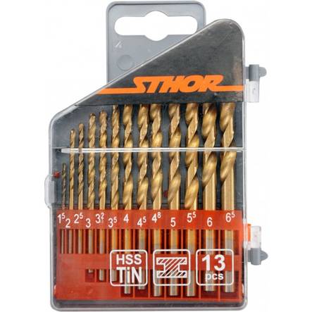 Metallborstålsett HSS 13-delers - Stålsett - 5906083223006 - 1