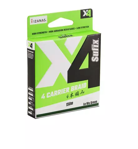 Kalastussiima X4 Braid Lo Vis Vihreä - Kalastussiimat - 3912300014786 - 1