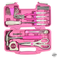 Verktøysett rosa 39-delt - Verktøysett - 6410412567116 - 1