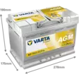 Käynnistysakku AGM 70Ah Varta A7 - Bilbatterier - 4016987167236 - 2