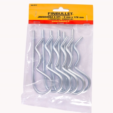 Fjærspiker 6x126mm 6stk - Tilhengerlåser - 6438152035146 - 1