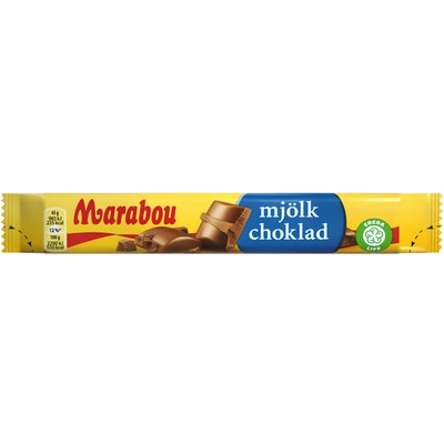 Marabou maitosuklaapatukka 43g - Suklaat - 7622300245146 - 1