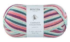 Novita 7 Brødrene Stripe 100g garn - Novita 7 Bröder garn - 6412618202006 - 1