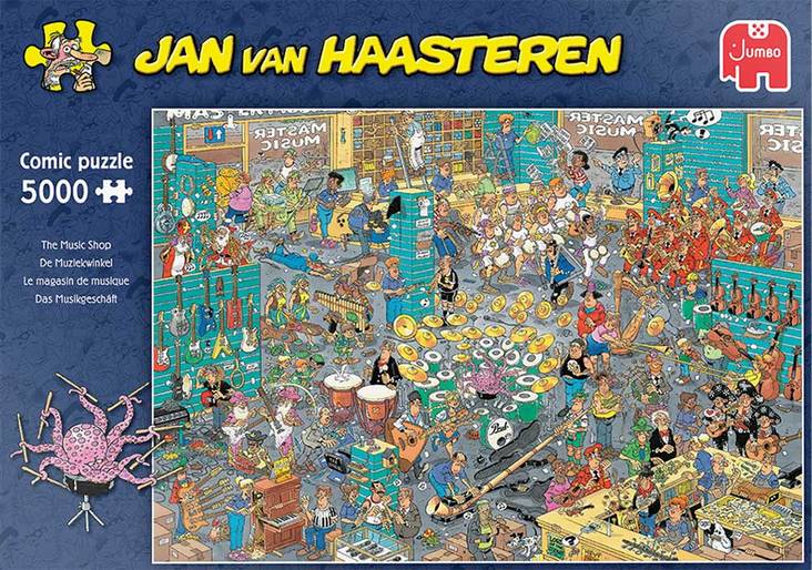 Palapeli Jan van Haasteren The Music Shop - Puslespill med over 5000 brikker - 8710126200506 - 1