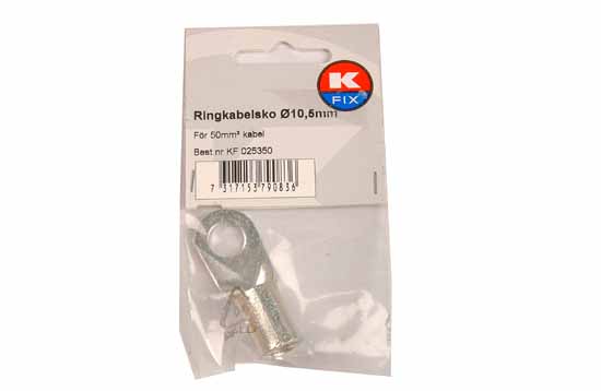 Ringekanske M10 (10.5mm) 50mm² - Bilkontakter og elektriske ledninger - 7317153790836 - 1