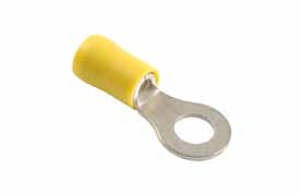 Rengasliitin M5 (5.3mm) keltainen - Auton liittimet ja sähköjohdot - 7317153659836 - 1