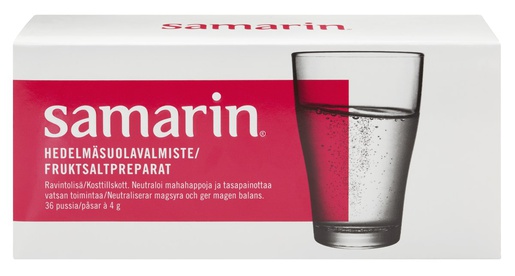 Samarin Virkistävä hedelmäsuola 36 pussia - Ravintolisät - 7310610010256 - 1