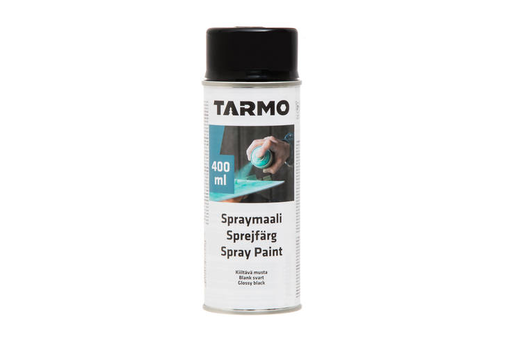 Spraymaling svart glans 400ml - Spraymalinger - 6410412776556 - 1