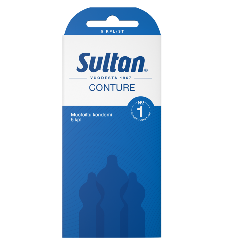 Sultan Conture Formet kondom 5stk - Prevensjonsprodukter - 7310572200016 - 1