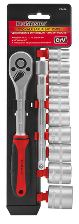 Verktøysett 12-delt 3/8" - Verktøysett - 6420286824246 - 1