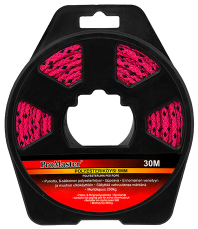 Allsidig tau rosa/svart - Tau og snøre - 6420286857756 - 1