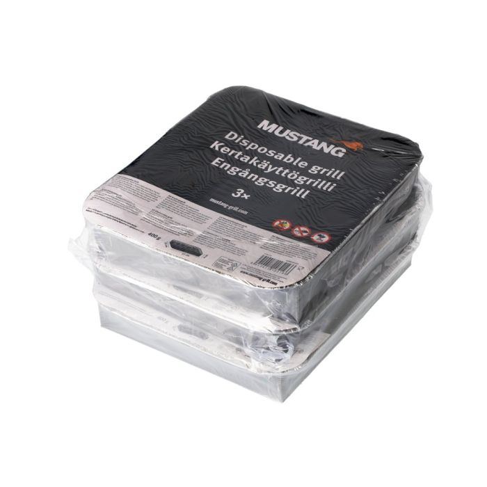 Mustang Engangsgrill 3 stk - Griller - 6410412182166 - 1