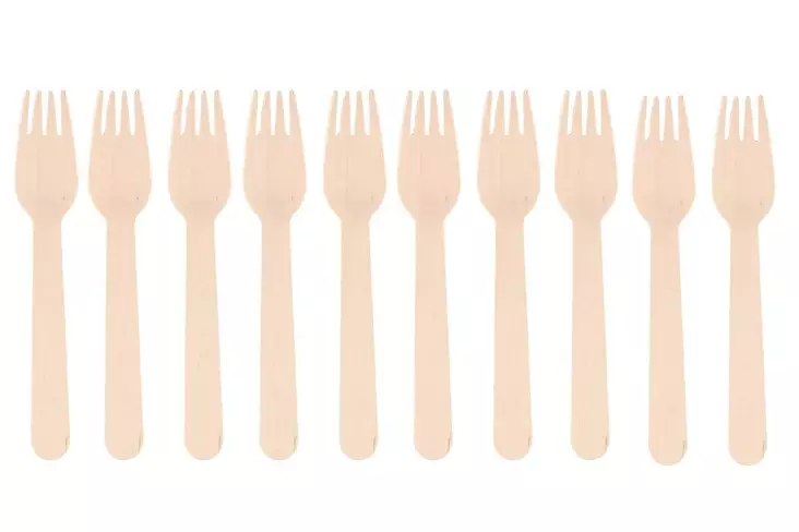 Saana Kertakäyttöhaarukka puinen - Kertakäyttöaterimet - 6410416003146 - 1