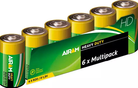 Airam D-paristo 6 kpl Heavy Duty - Batterier - 6435200000316 - 1