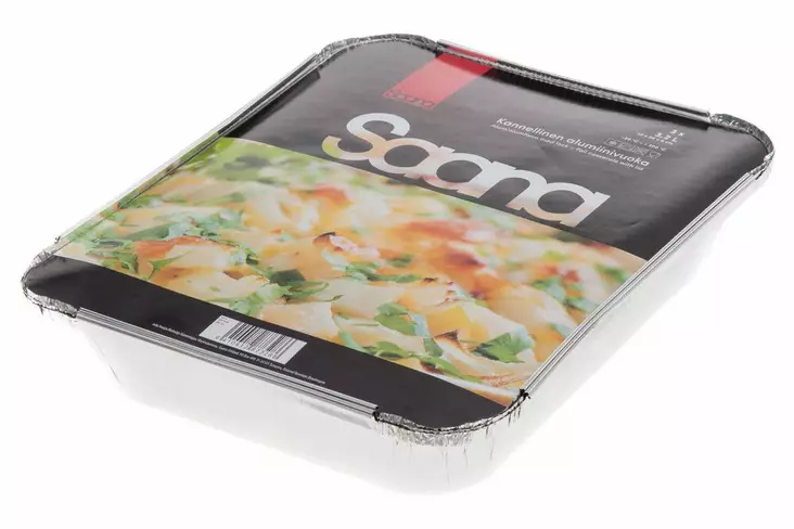 Saana aluminivuoka 3,2l 3kpl - Kertakäyttökattaus - 6410412873286 - 1