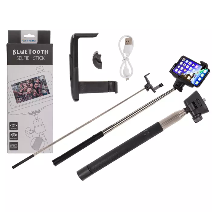 Selfietikku Bluetooth Selfie-Stick - Telefon- og nettbrettholdere - 4029811450046 - 1