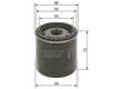 BOSCH Bilolje filter P 2028 - BOSCH biloljefilter - 3165141046687 - 2