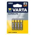 Varta AAA paristo Superlife, 4-pack - Paristot - 4008496676187 - 1