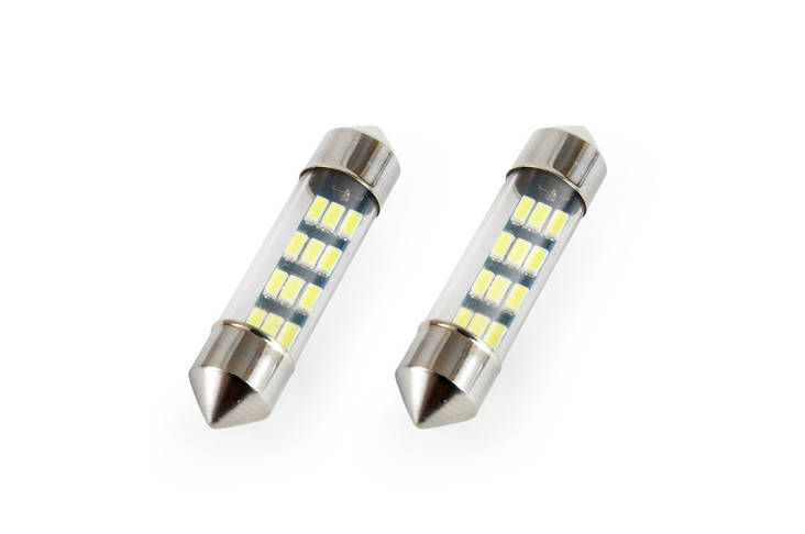 Amio C5W LED-pære 12SMD 36mm - Bilpærer - 5903293010907 - 1