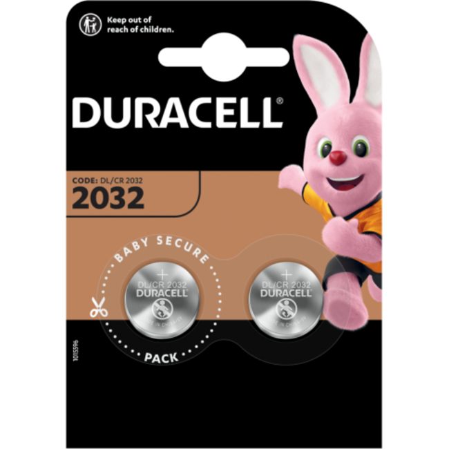 Duracell batteri CR2032, 2pk - Batterier - 5000394054967 - 1