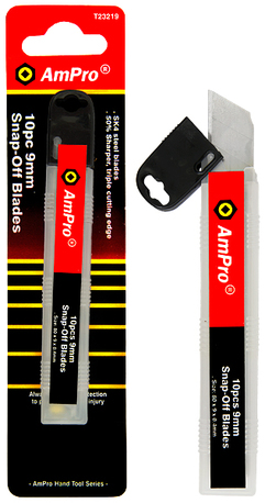 Katkoteräveitsen varaterä 9mm, 10kpl - Sahat, veitset ja viilat - 795609232197 - 1