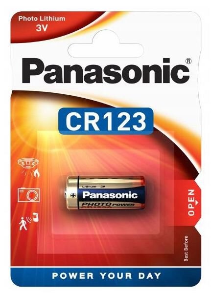 Panasonic CR123 batteri 3v Lithium - Batterier - 5410853017097 - 1