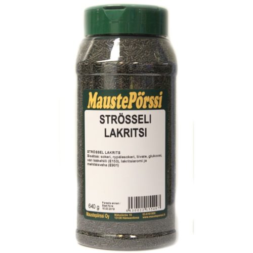 Strösseli lakritsi 640g - Leivontatuotteet - 6430022155497 - 1