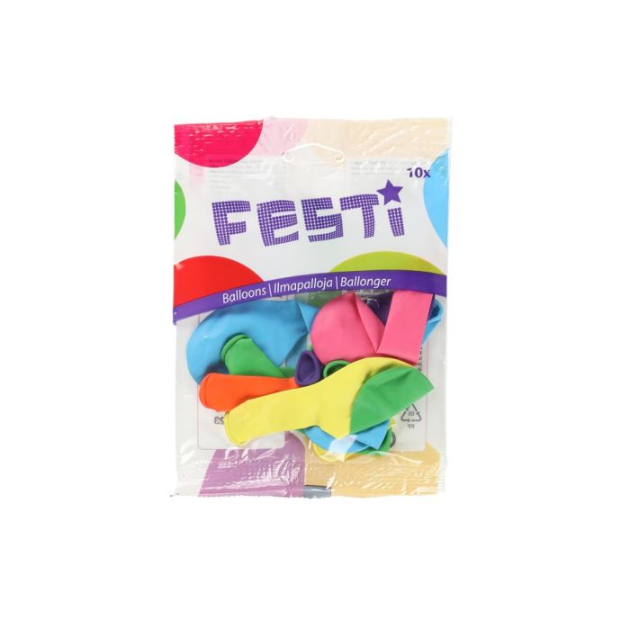 Festi ballong 10 stk - Festartikler - 6410416344027 - 1