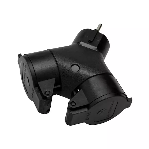 Haaroitinpistorasia 2-osainen - Pistotulpat ja adapterit - 6416013124727 - 1