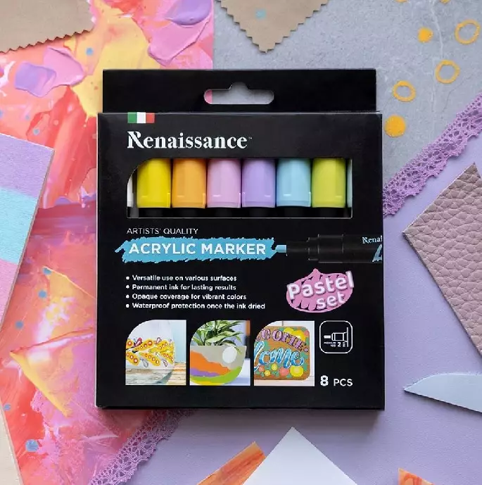 Akryylitussit pastellivärit - Kynät ja piirtäminen - 8851907325787 - 1