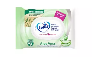 Kostea WC paperi Aloe Vera Lotus - Wc-paperit - 7322542473047 - 1