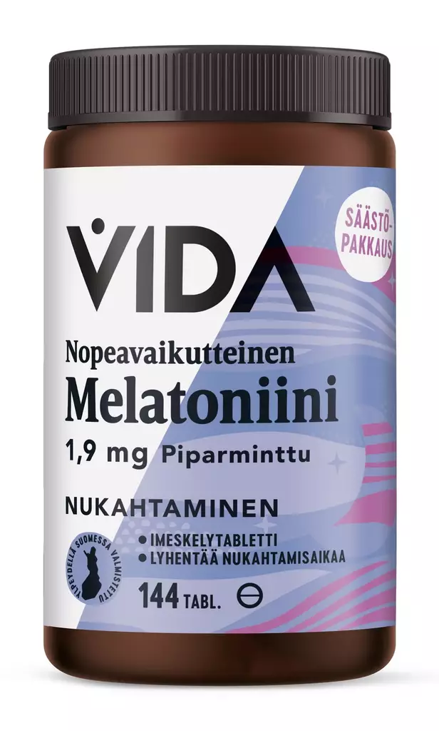 Vida Melatonin 1,9mg, 144tabl. - Kosttilskudd - 6430067849207 - 1