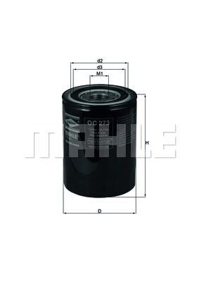 Oliefilter OC273 - Biloljefiltre - 4009026108277 - 1