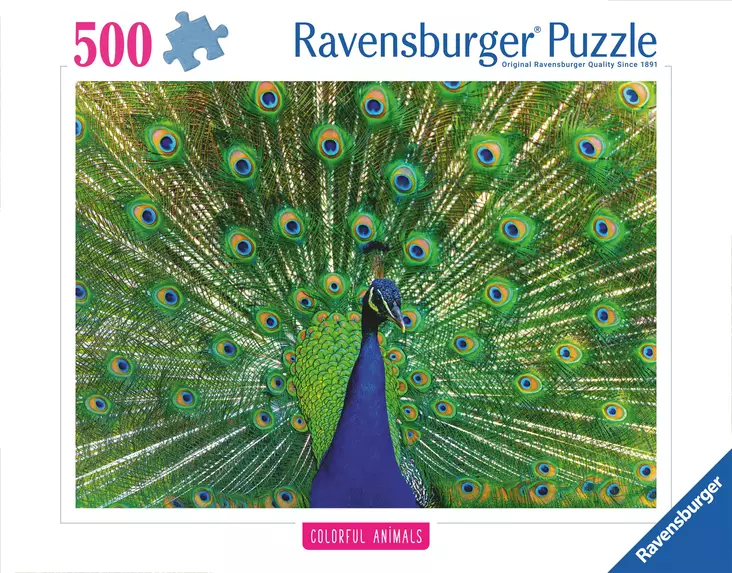 Palapeli Peacock - 500 biter puslespill - 4005555013327 - 1