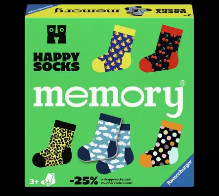 Muistipeli Happy Socks - Muistipelit - 4005556247028 - 1
