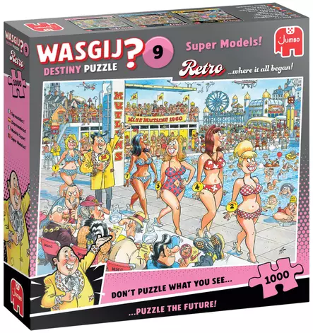 Palapeli Wasgij Destiny 9 Retro Super Models! - 1000 palan palapelit - 8721017602828 - 1