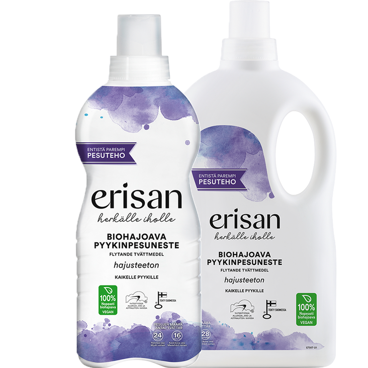 Erisan biologisk nedbrytbar vaskemiddel 1,5L - Vaskemidler og flekkfjerner - 6417964579178 - 1