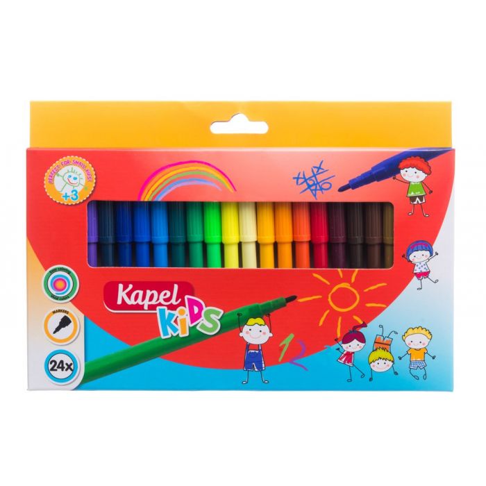 Kapel Filttusj 24stk - Penner og tegning - 6410410152598 - 1