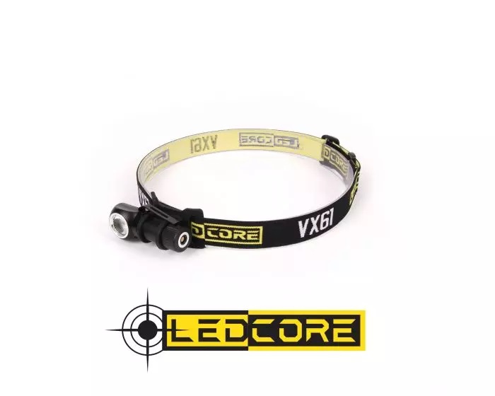 Oppladbar hodelykt Ledcore 6w - Lommelykter og hodelykter - 6438212101828 - 1