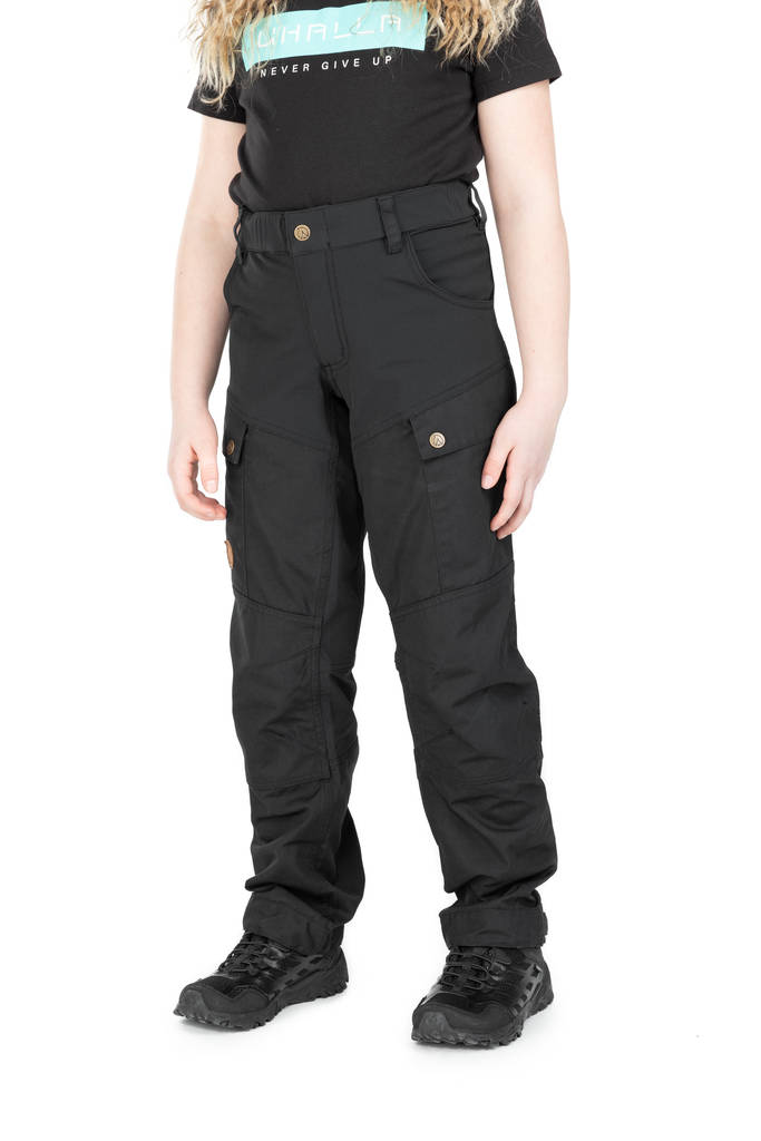 Barne utendørsbukser Anar Manna Jr Svart - Anar tur- og fjellklær - 6438014274898 - 1