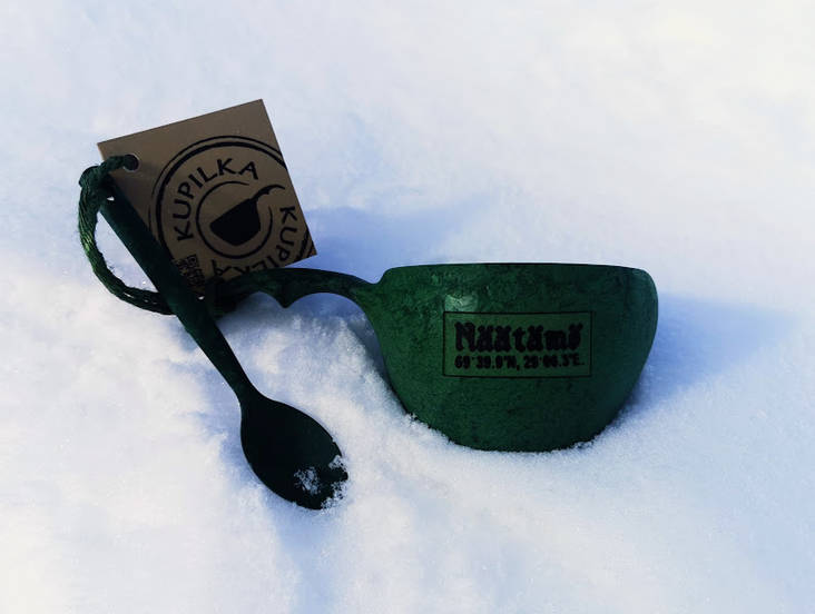 Näätämö eräjuoma-astia + lusikka - Retkiastiat - 6430014971128 - 1