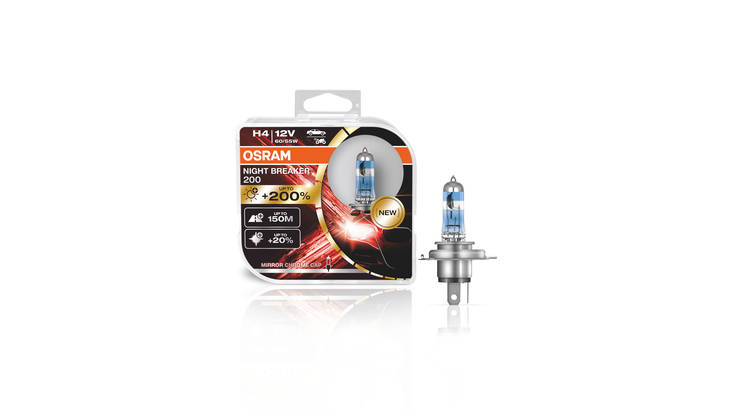 Osram H4 Night Breaker 60/55w - Bilpærer - 4062172198158 - 1