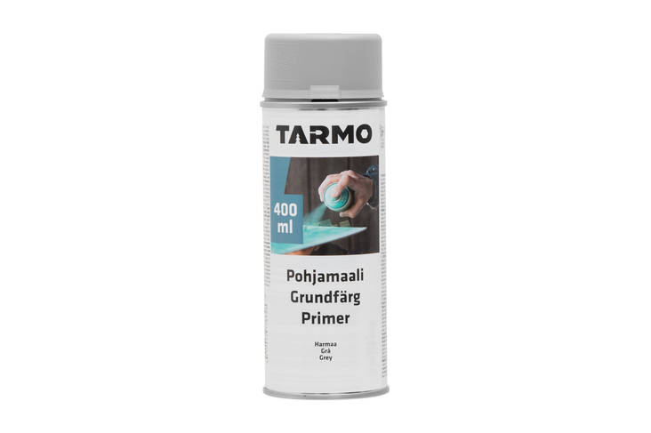 Spraymaali pohjamaali harmaa 400ml - Spraymaalit - 6410412776648 - 1