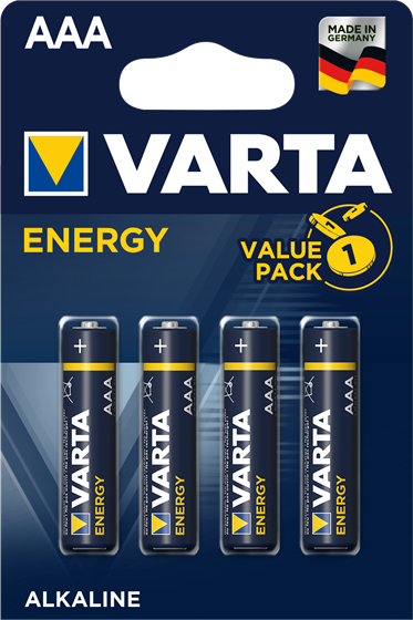Varta AAA paristo Energy, 4pack - Paristot - 4008496626458 - 1