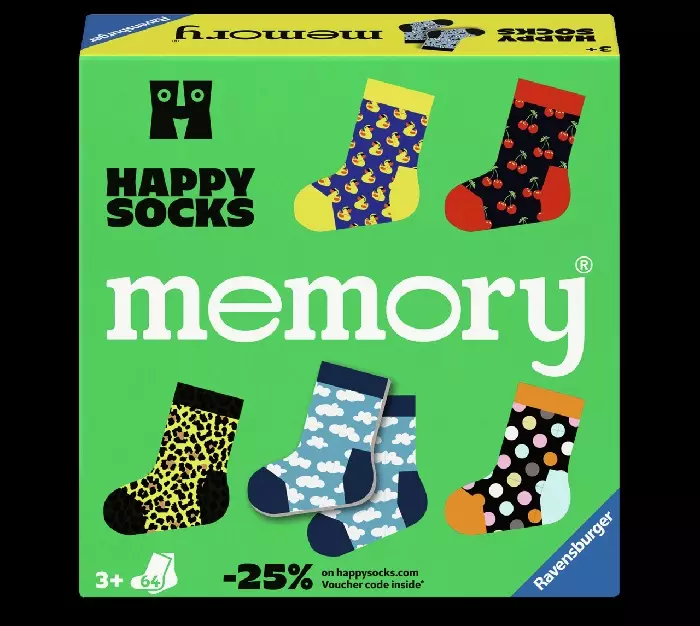 Muistipeli Happy Socks - Muistipelit - 4005556247028 - 1