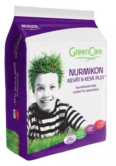 Nurmikon Kevät & Kesä Plus Lannoite 3L. - Kasviravinteet - 6414505118018 - 1